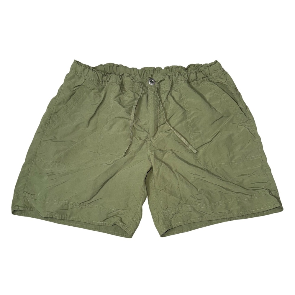 Patagonia Women's‎ Olive Green Nylon Cargo Shorts Size 12 Drawstring Waist